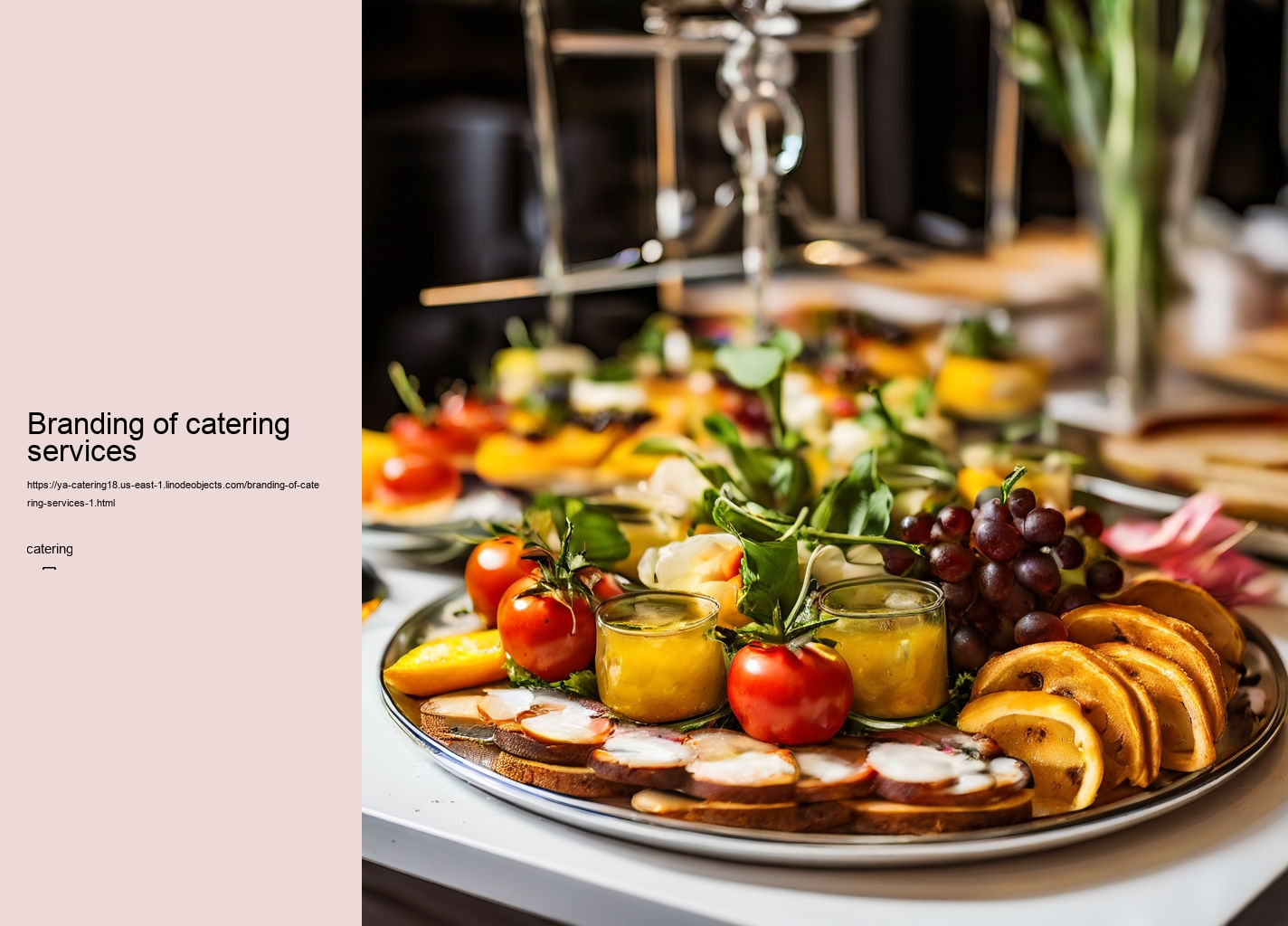 Branding of catering services